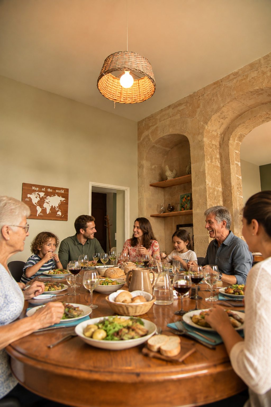 Déjeuner en famille