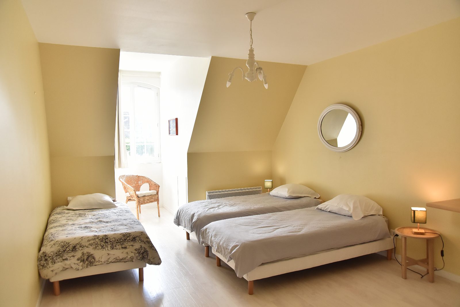 Chambres 3 lits simples au 2eme étage