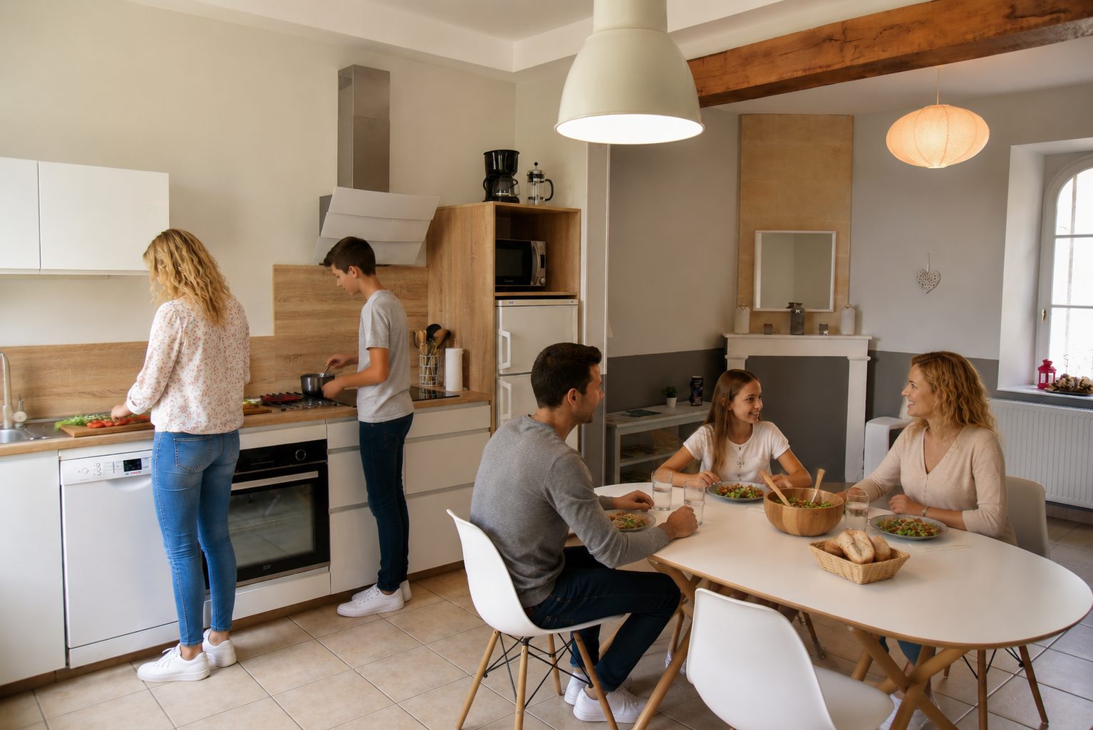 Dejeuner au Gite 5 personnes